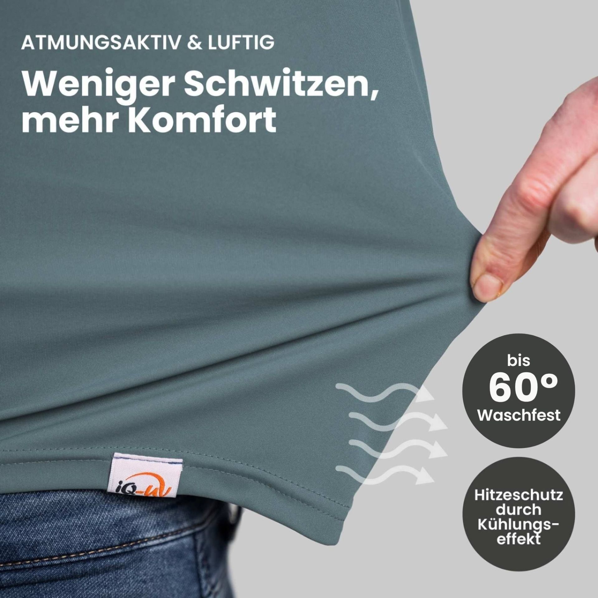 iQ-UV aktiv kühlende UV-Shirts – Bild 6